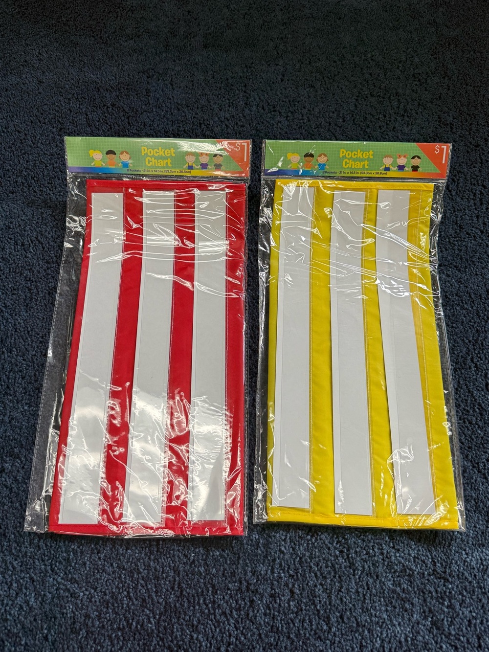 🚨5/$25🚨 Set of 3 Small Pocket Charts